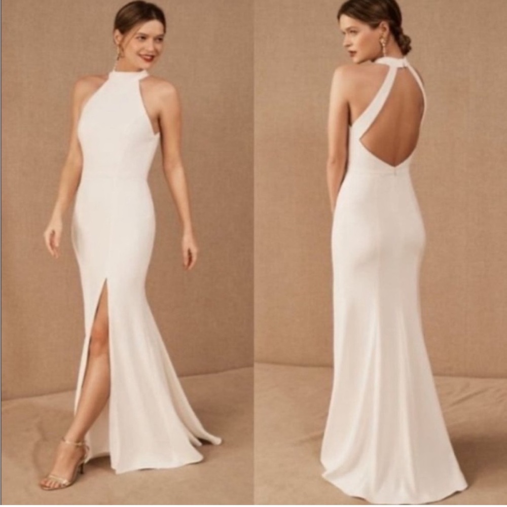 BHLDN Montreal crepe maxi dress
